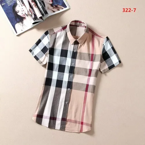 Burberry Shirts Short Sleeved For Women #1423746
