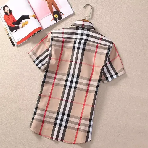 Replica Burberry Shirts Short Sleeved For Women #1423749 $36.00 USD for Wholesale