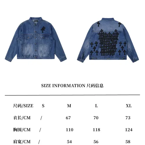 Replica Chrome Hearts Jackets Long Sleeved For Men #1424590 $64.00 USD for Wholesale