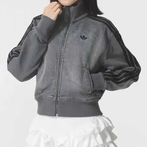 Replica Adidas Jackets Long Sleeved For Women #1424833 $56.00 USD for Wholesale