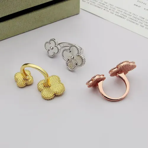 Replica Van Cleef & Arpels Rings In Gold For Women #1425132 $25.00 USD for Wholesale