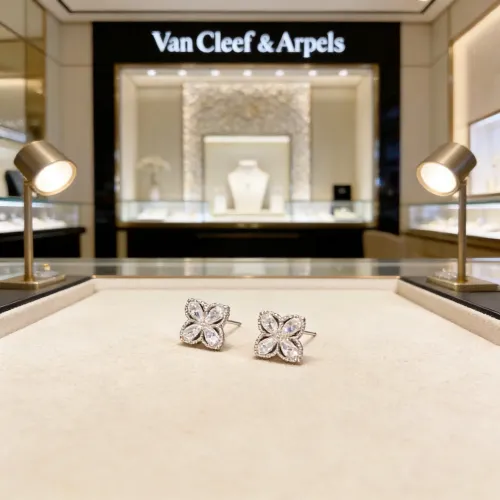Replica Van Cleef & Arpels Earrings For Women #1425937 $34.00 USD for Wholesale