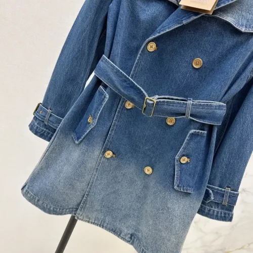Replica Burberry Coats Long Sleeved For Women #1427086 $155.00 USD for Wholesale