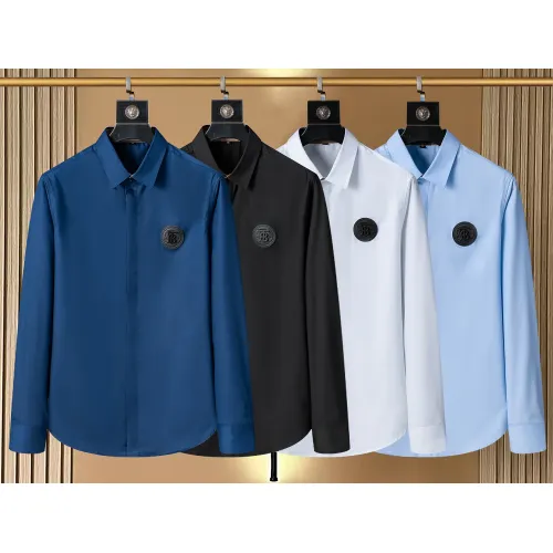 Replica Burberry Shirts Long Sleeved For Men #1428975 $40.00 USD for Wholesale