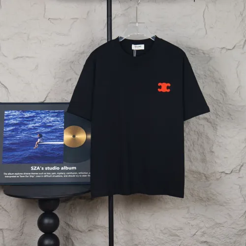 Replica Celine T-Shirts Short Sleeved For Unisex #1430123 $36.00 USD for Wholesale
