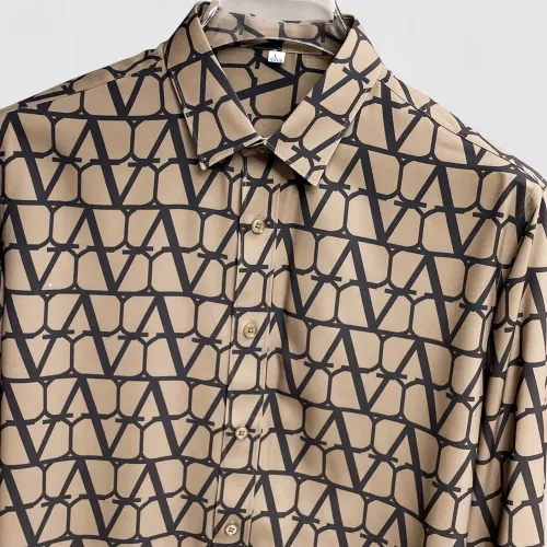 Replica Valentino Shirts Long Sleeved For Men #1430162 $80.00 USD for Wholesale