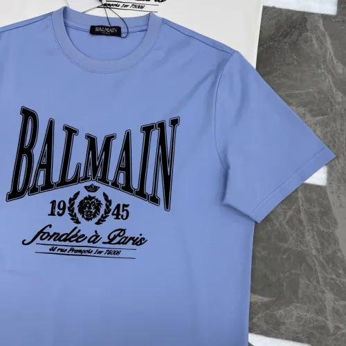 Replica Balmain T-Shirts Short Sleeved For Men #1430384 $76.00 USD for Wholesale