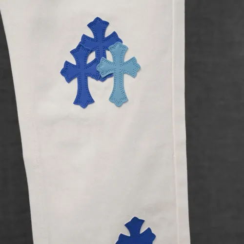 Replica Chrome Hearts Jeans For Men #1430745 $48.00 USD for Wholesale