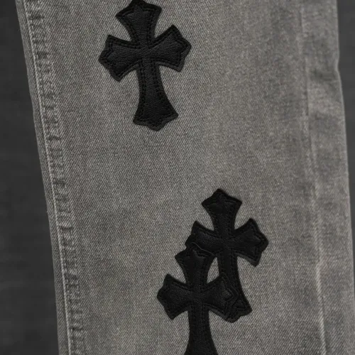 Replica Chrome Hearts Jeans For Men #1430746 $48.00 USD for Wholesale
