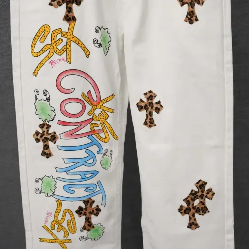 Replica Chrome Hearts Jeans For Men #1430762 $48.00 USD for Wholesale