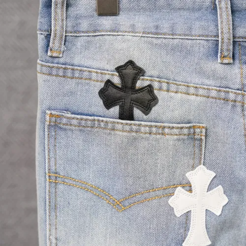 Replica Chrome Hearts Jeans For Men #1430766 $52.00 USD for Wholesale