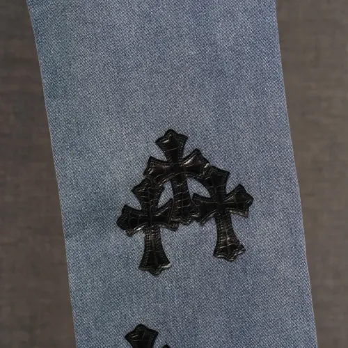 Replica Chrome Hearts Jeans For Men #1430767 $52.00 USD for Wholesale