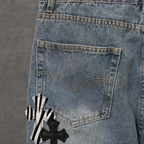 Replica Chrome Hearts Jeans For Men #1430795 $56.00 USD for Wholesale