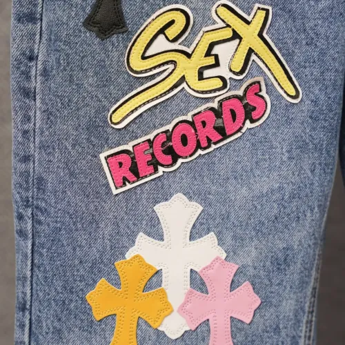 Replica Chrome Hearts Jeans For Men #1430812 $64.00 USD for Wholesale