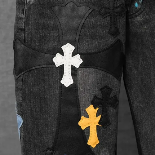 Replica Chrome Hearts Jeans For Men #1430819 $68.00 USD for Wholesale