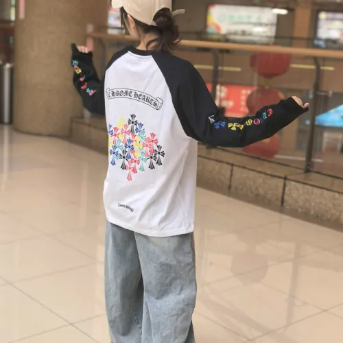 Replica Chrome Hearts T-Shirts Long Sleeved For Unisex #1430820 $38.00 USD for Wholesale