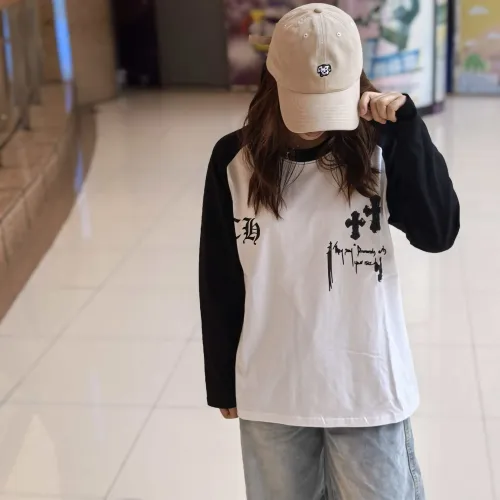 Replica Chrome Hearts T-Shirts Long Sleeved For Unisex #1430825 $38.00 USD for Wholesale