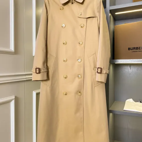Replica Burberry Trench Coat Long Sleeved For Women #1431453 $162.00 USD for Wholesale