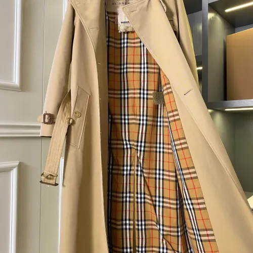 Replica Burberry Trench Coat Long Sleeved For Women #1431453 $162.00 USD for Wholesale