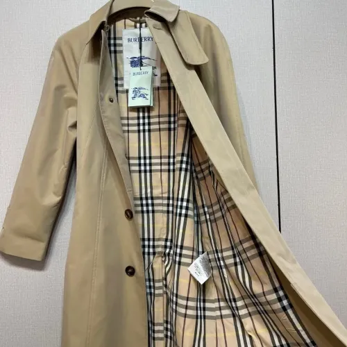 Replica Burberry Trench Coat Long Sleeved For Women #1431463 $162.00 USD for Wholesale