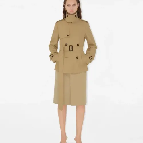 Replica Burberry Trench Coat Long Sleeved For Women #1431473 $160.00 USD for Wholesale