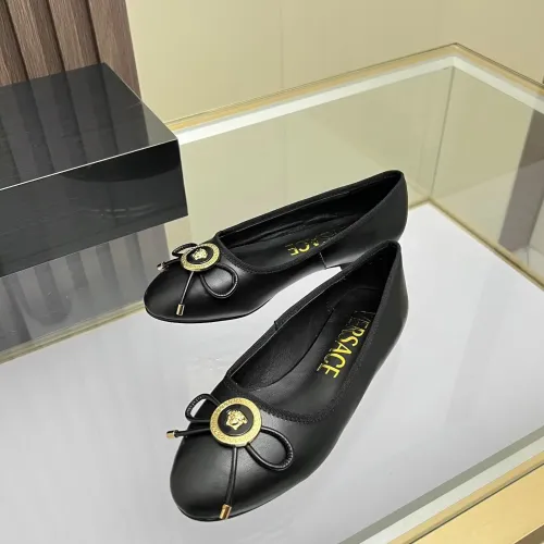 Replica Versace Flat Shoes For Women #1432021 $82.00 USD for Wholesale
