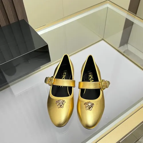 Replica Versace Flat Shoes For Women #1432024 $82.00 USD for Wholesale