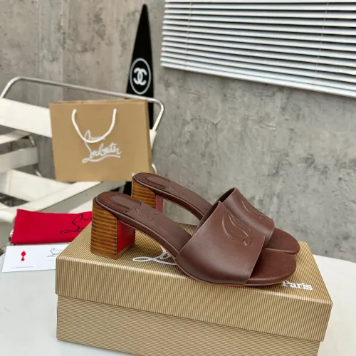 Replica Christian Louboutin CL Slippers For Women #1432222 $96.00 USD for Wholesale