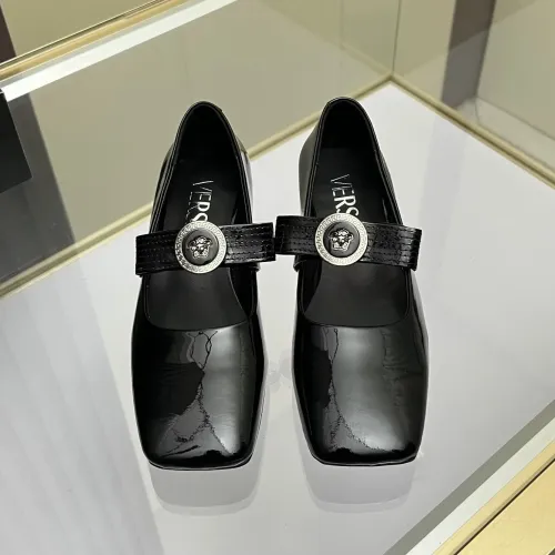 Replica Versace Flat Shoes For Women #1432233 $82.00 USD for Wholesale