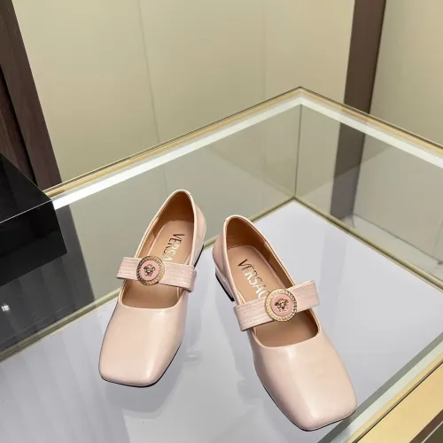 Replica Versace Flat Shoes For Women #1432235 $82.00 USD for Wholesale