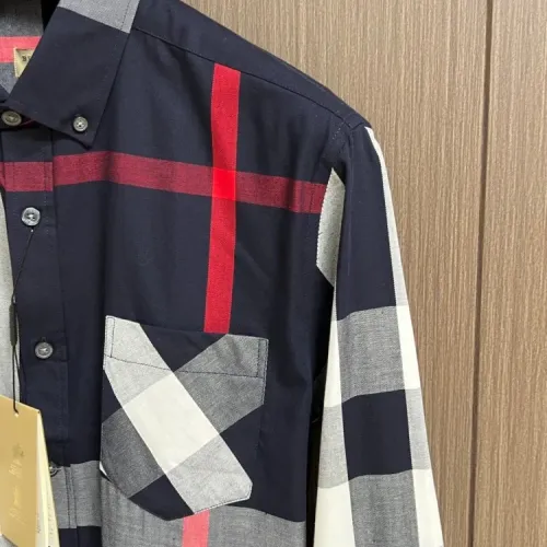 Replica Burberry Shirts Long Sleeved For Men #1432618 $60.00 USD for Wholesale