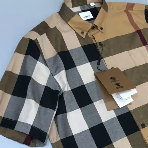 Replica Burberry Shirts Short Sleeved For Men #1432662 $56.00 USD for Wholesale