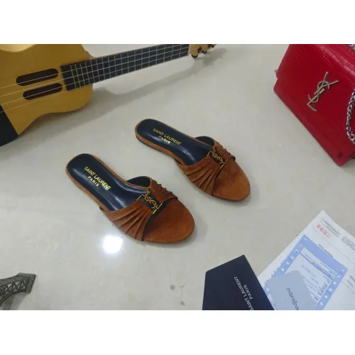 Replica Yves Saint Laurent YSL Slippers For Women #1432790 $98.00 USD for Wholesale