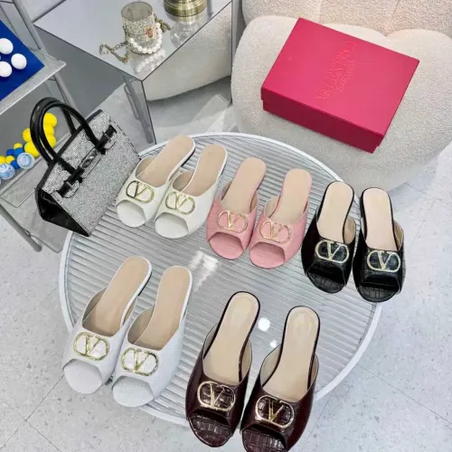 Replica Valentino Slippers For Women #1432873 $85.00 USD for Wholesale