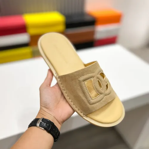 Replica Dolce & Gabbana D&G Slippers For Men #1433237 $64.00 USD for Wholesale