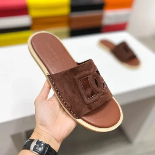 Replica Dolce & Gabbana D&G Slippers For Men #1433242 $64.00 USD for Wholesale
