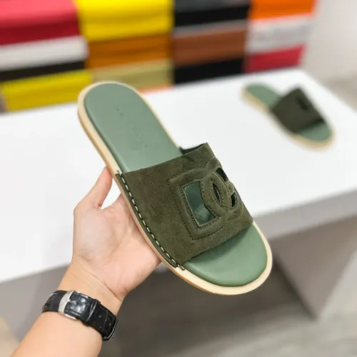 Replica Dolce & Gabbana D&G Slippers For Men #1433244 $64.00 USD for Wholesale