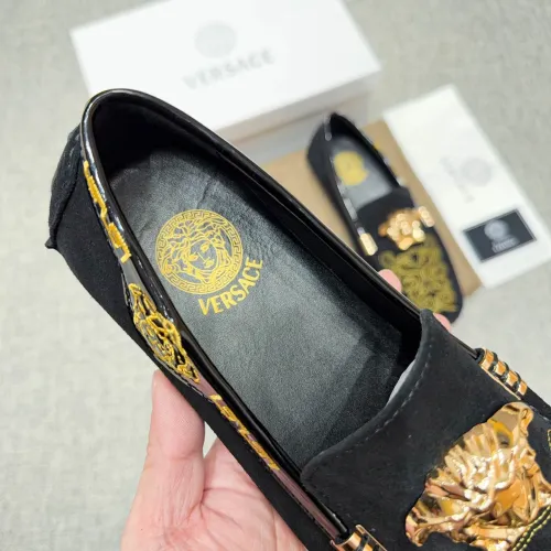 Replica Versace Leather Shoes For Men #1433298 $85.00 USD for Wholesale