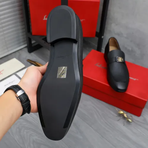 Replica Salvatore Ferragamo Leather Shoes For Men #1433539 $108.00 USD for Wholesale
