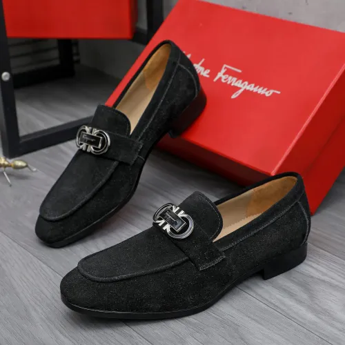 Salvatore Ferragamo Leather Shoes For Men #1433549
