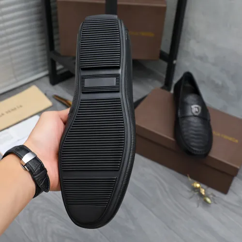 Replica Bottega Veneta BV Leather Shoes For Men #1433552 $85.00 USD for Wholesale