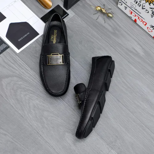 Replica Dolce & Gabbana D&G Leather Shoes For Men #1433574 $76.00 USD for Wholesale