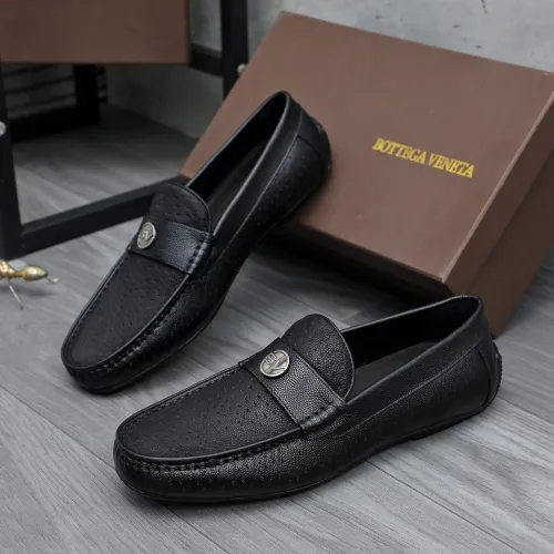 Replica Bottega Veneta BV Leather Shoes For Men #1433628 $82.00 USD for Wholesale