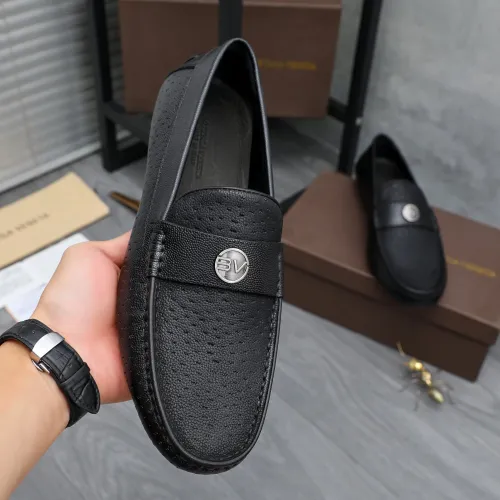 Replica Bottega Veneta BV Leather Shoes For Men #1433628 $82.00 USD for Wholesale