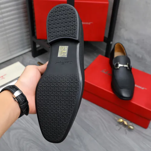Replica Salvatore Ferragamo Leather Shoes For Men #1433639 $105.00 USD for Wholesale