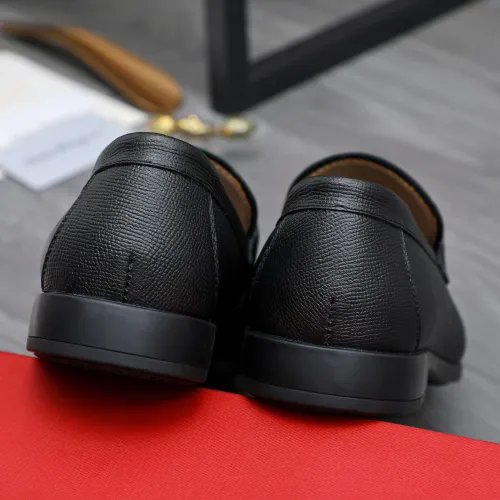 Replica Salvatore Ferragamo Leather Shoes For Men #1433639 $105.00 USD for Wholesale