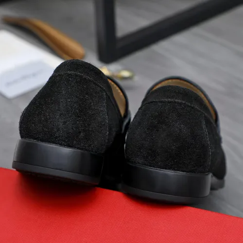 Replica Salvatore Ferragamo Leather Shoes For Men #1433642 $105.00 USD for Wholesale