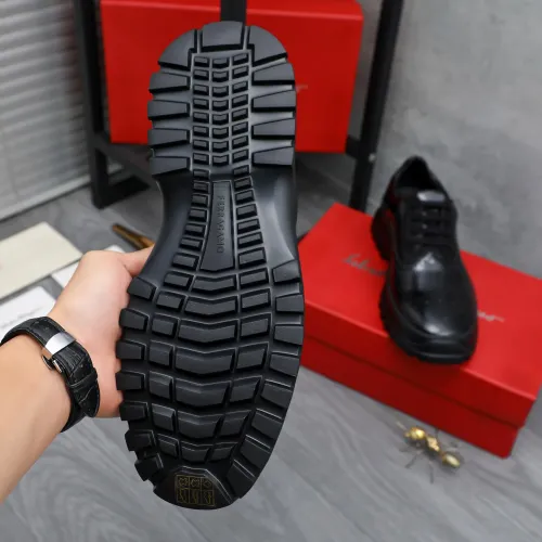 Replica Salvatore Ferragamo Leather Shoes For Men #1433649 $115.00 USD for Wholesale