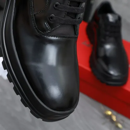 Replica Salvatore Ferragamo Leather Shoes For Men #1433650 $115.00 USD for Wholesale