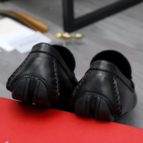 Replica Salvatore Ferragamo Leather Shoes For Men #1434058 $76.00 USD for Wholesale